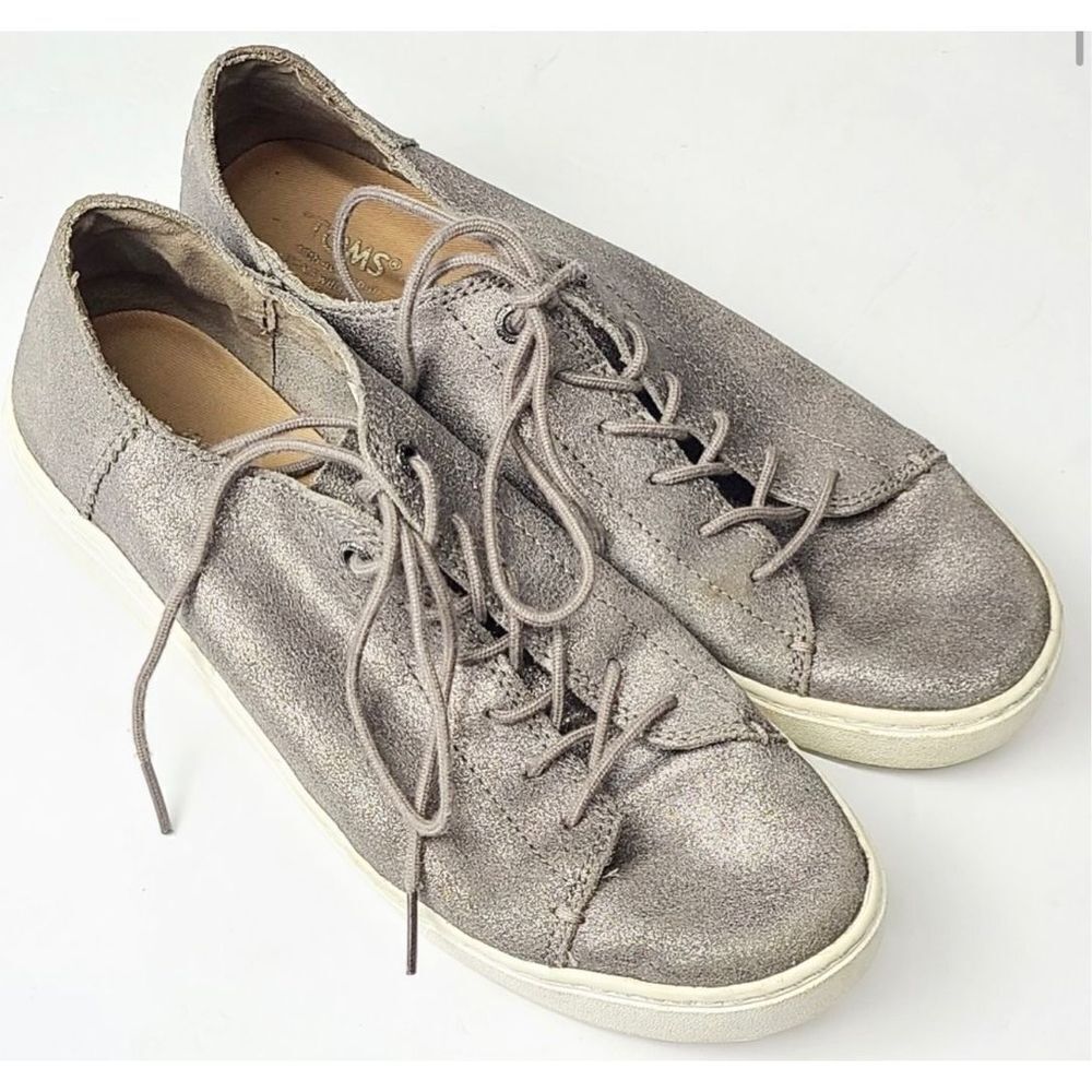 TOMS Sneakers Womens Size‎ 9 Metallic Gray/Silver  Shoes